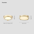Arisha Modern Round Glass Flush Mount Ceiling Light