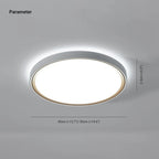 Arisha Minimalist Round Square Acrylic Flush Mount Ceiling Light