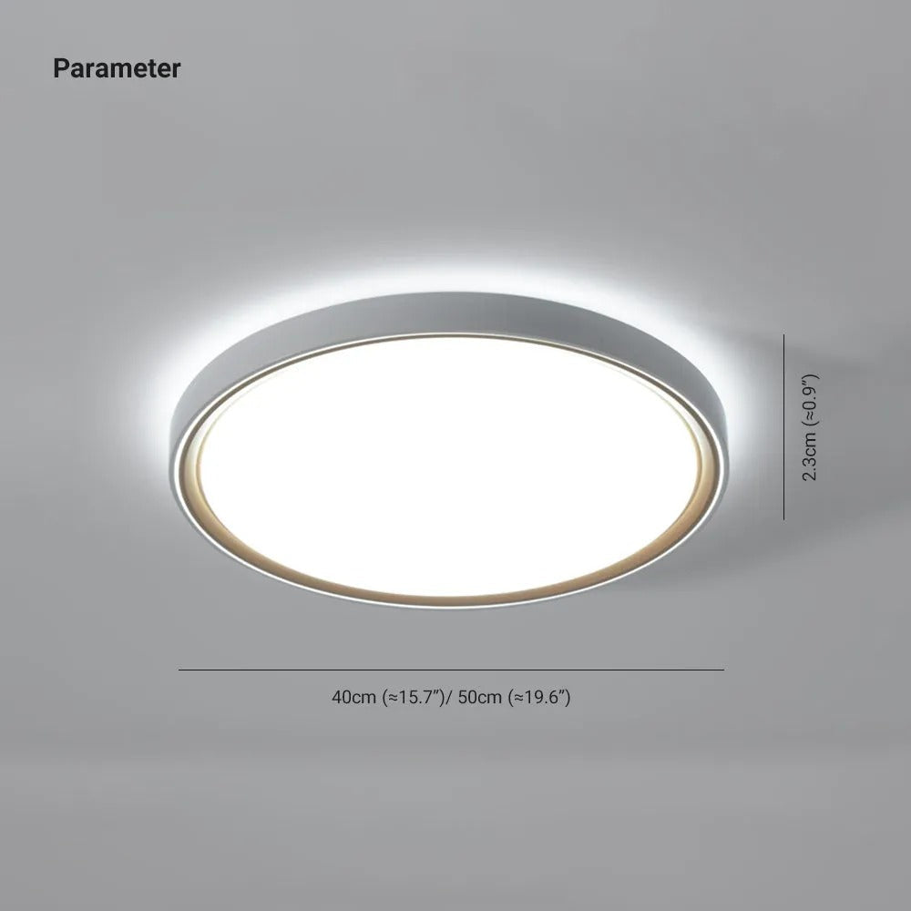 Arisha Minimalist Round Square Acrylic Flush Mount Ceiling Light