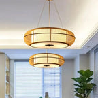 Muto Natural Basket Weave Wood/ Pendant Light