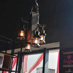 Epoch Industrial Lantern Glass Pendant Light