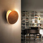 Aria Modern Minimalist Round Moon LED Indoor Wall Lamp Bedroom Living Room