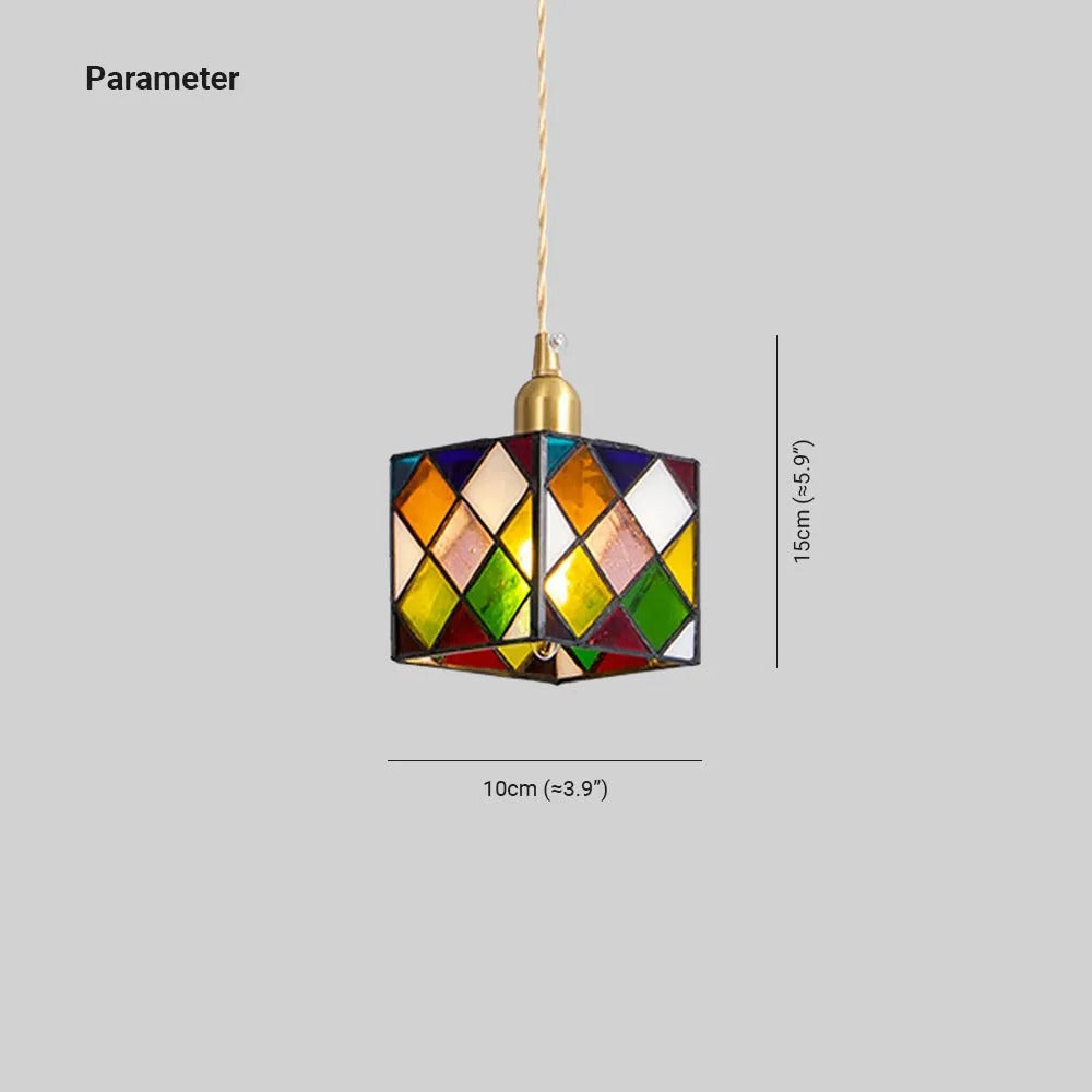 Valentina Retro LED Glass Pendant Light Bedroom Dining Room