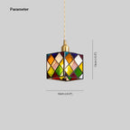 Valentina Retro LED Glass Pendant Light Bedroom Dining Room