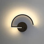 Arisha Minimalist Linear Semicircular Decor Wall Lamp