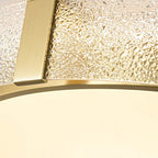 Arisha Modern Round Glass Flush Mount Ceiling Light