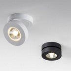 Arisha Modern LED Flush Mount Ceiling Light Round Black White Living Room Kitchen