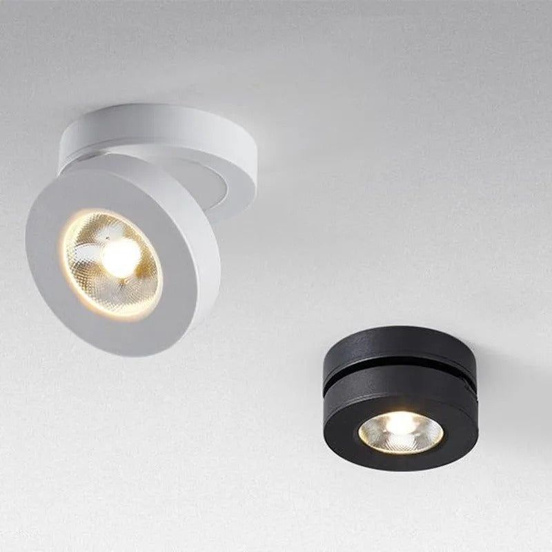 Arisha Modern LED Flush Mount Ceiling Light Round Black White Living Room Kitchen