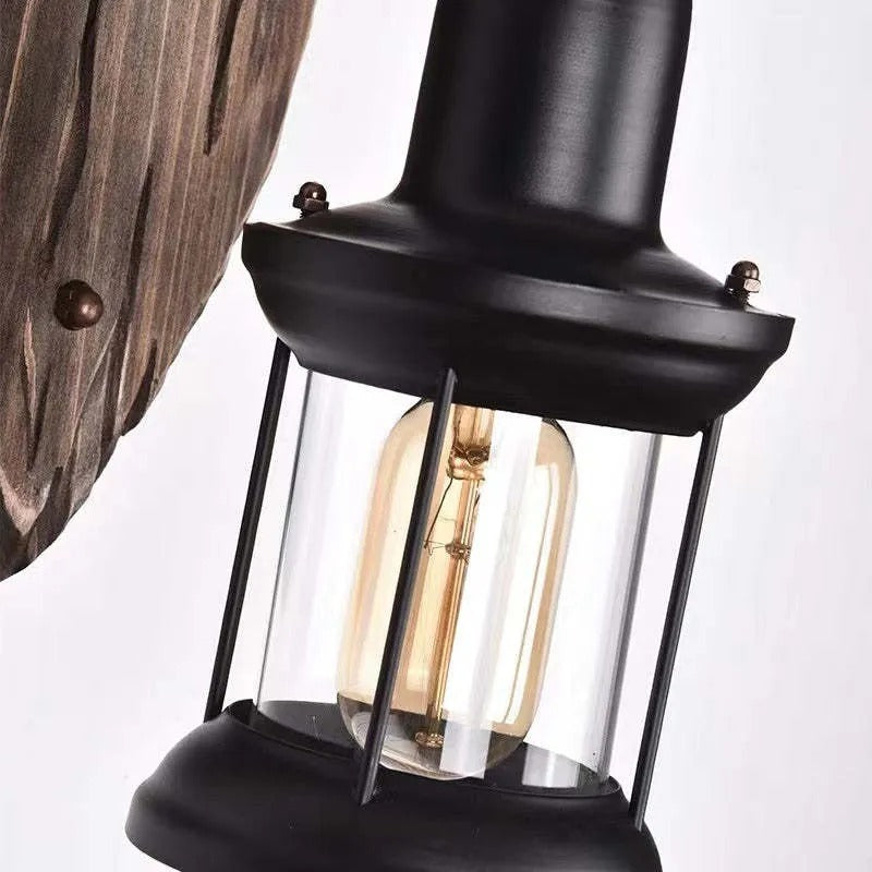 Epoch Vintage Lantern Wall Lamp Bronze