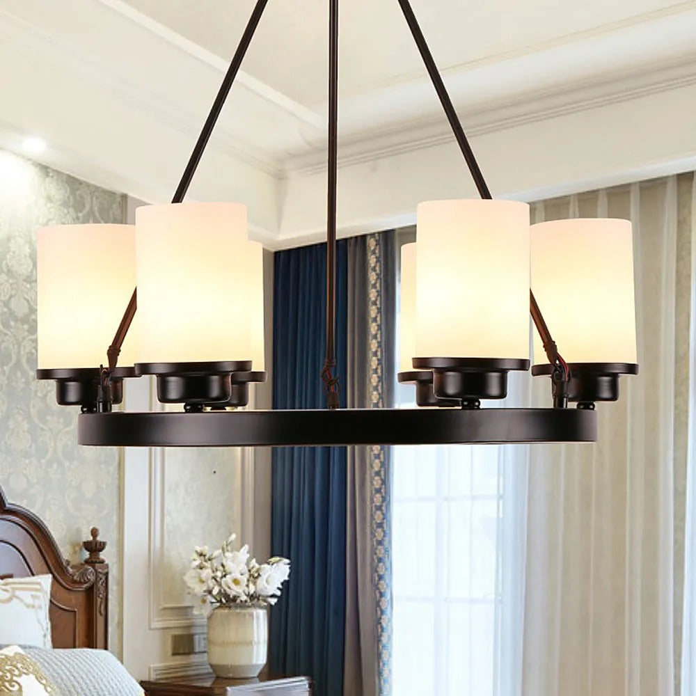 Silva Retro Glass Chandelier for Living Room