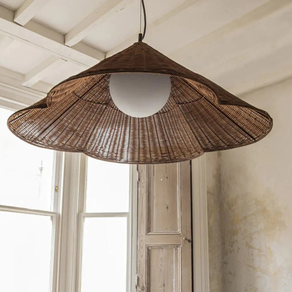 Ritta Vintage Rattan Pendant Light Living Room Bedroom