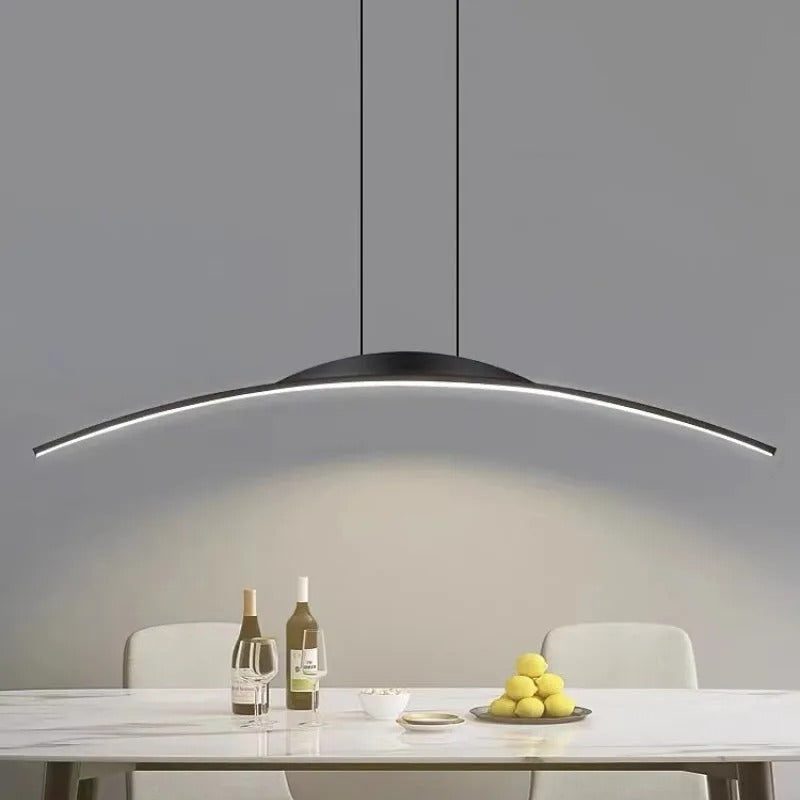 Arisha Minimalist Linear Remote Control Pendant Light