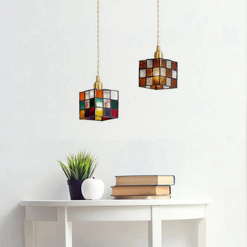 Valentina Retro LED Glass Pendant Light Bedroom Dining Room