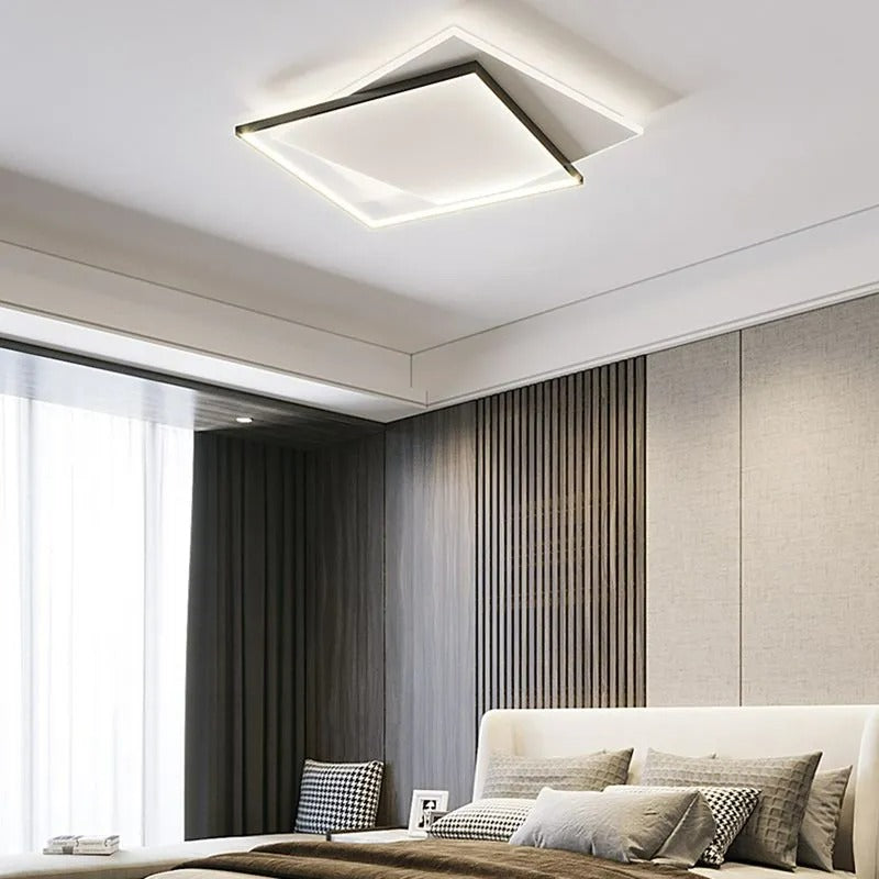 Arisha Modern Duo-Square Flush Mount Ceiling Light