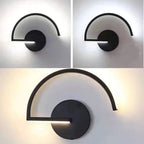 Arisha Minimalist Linear Semicircular Decor Wall Lamp