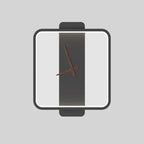 Valentina Arisha Square Clock & Acrylic Wall Lamp