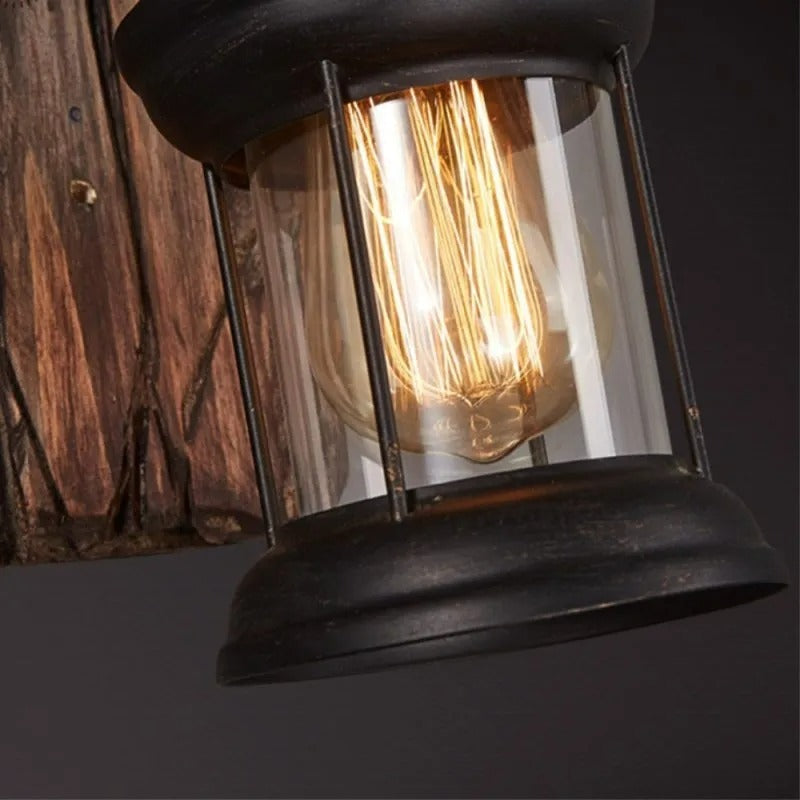 Epoch Vintage Lantern Wall Lamp Bronze