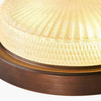 Silva Vintage Round Flush Mount Ceiling Light Glass Bedroom