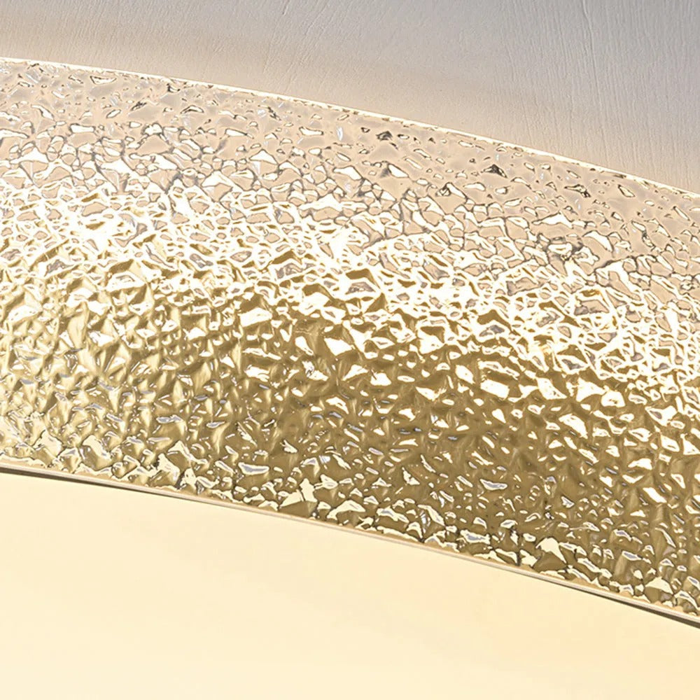 Arisha Modern Round Glass Flush Mount Ceiling Light