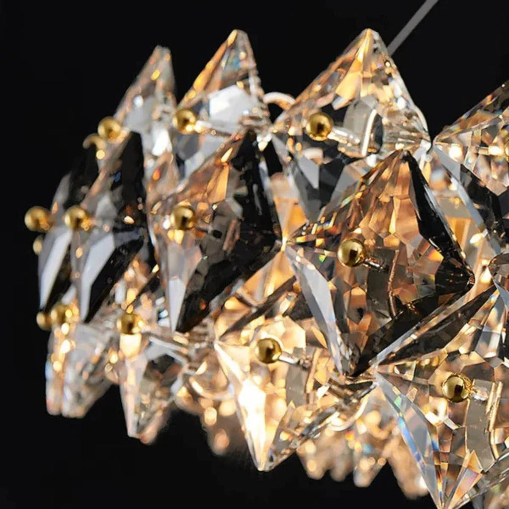 Kristy Modern Tiered Chandelier Crystal Living Room