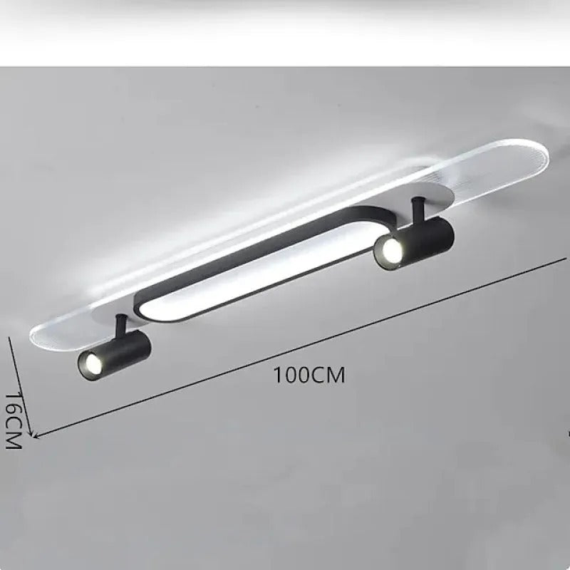 Aim Modern Rectangular LED Acrylic Ceiling Light