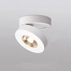 Arisha Modern LED Flush Mount Ceiling Light Round Black White Living Room Kitchen