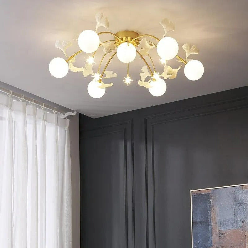Olivia Nordic Multi Globe Ceramic Flush Mount Ceiling Light