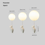 Aria Bear Balloon LED Children Flush Mount Ceiling Light 3 Style