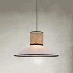 Ritta Modern Rattan FabricPendant Light
