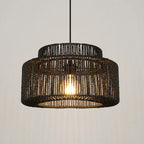 Ritta  Retro Rustic Drum Hanging Pendant Light