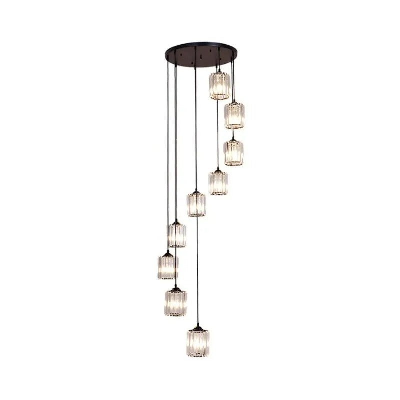 Kristy Modern Minimalist Glass Chandelier Living Room