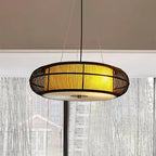 Muto Natural Basket Weave Wood/ Pendant Light