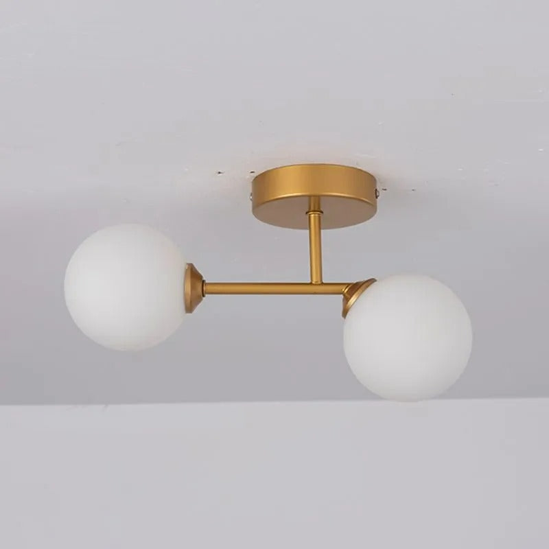 Valentina Semi-Flush Mount Ceiling Light, 2 Color, 12"