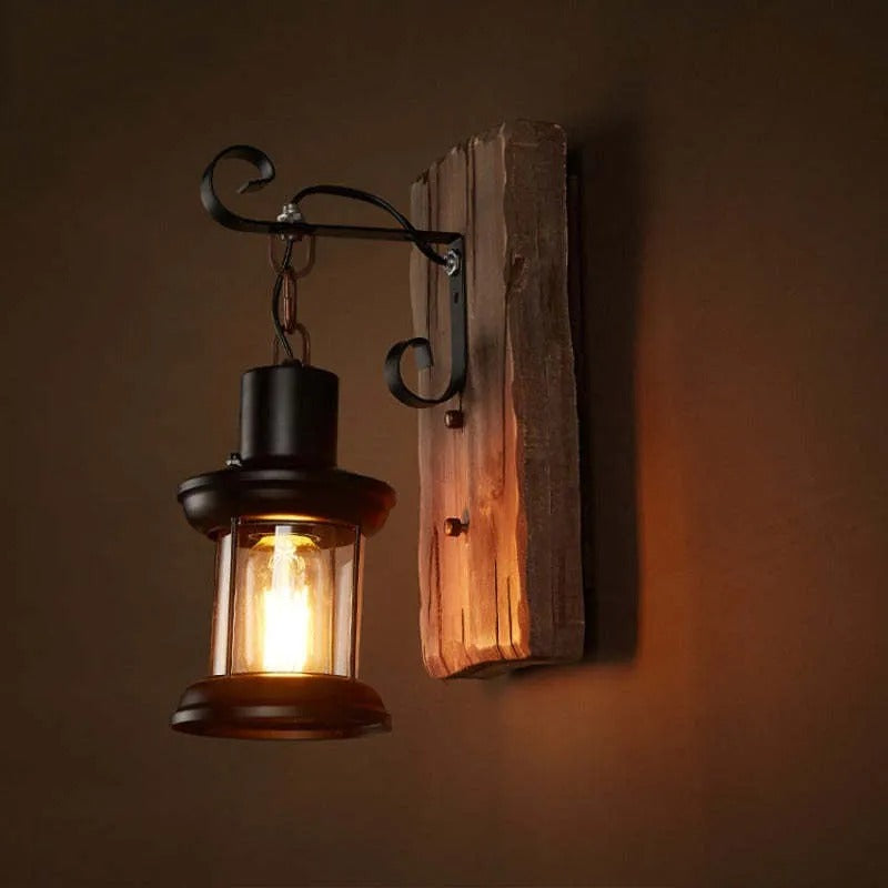 Epoch Vintage Lantern Wall Lamp Bronze