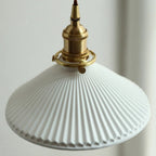 Muto Vintage Dome Ceramic/Wood Wall Lamp