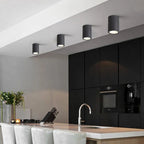 Ray Modern Cylindrical Flush Mount Ceiling Light Glass