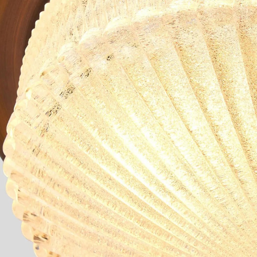 Silva Vintage Round Flush Mount Ceiling Light Glass Bedroom