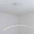 Arisha Curved Linear Pendant Light for Dining Room