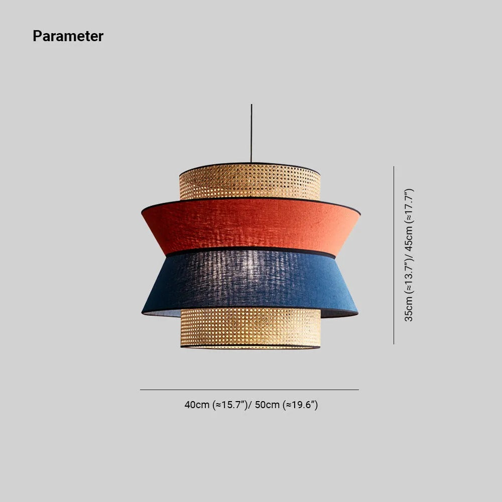 Ritta and Rattan Pendant Light
