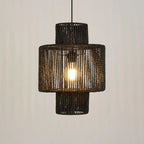 Ritta  Retro Rustic Drum Hanging Pendant Light