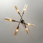 Arisha Modern /Glass Semi-Flush Mount Ceiling Light