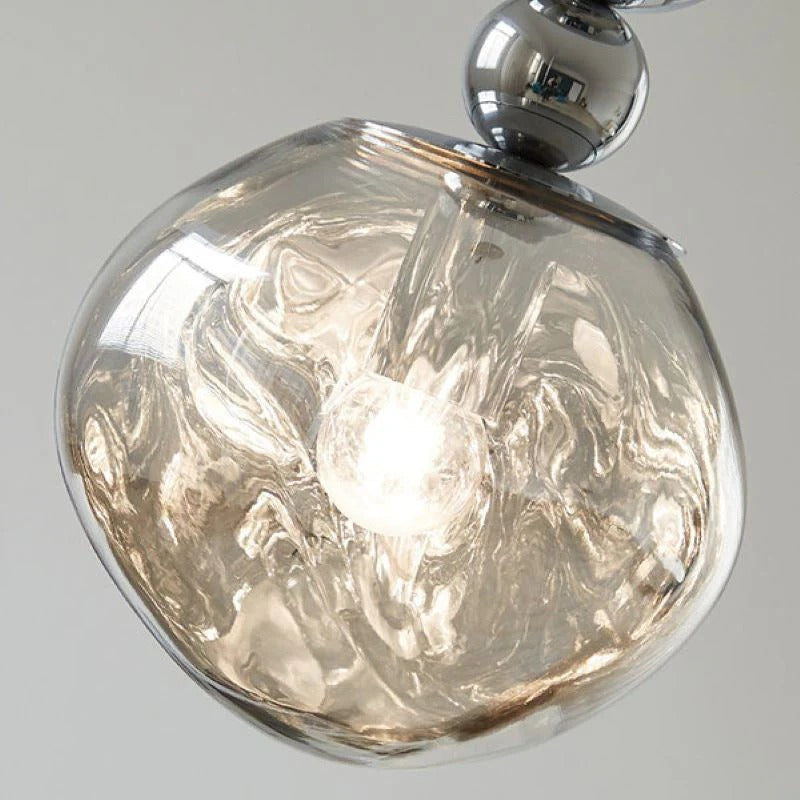 Valentina Retro LED Pendant Light Chrome /Acrylic Bedroom
