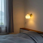 Arisha Simple Dome Shape Vanity Wall Lamp, /Glass