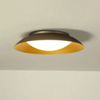 Arisha Round Flush Mount Ceiling Light, Brass