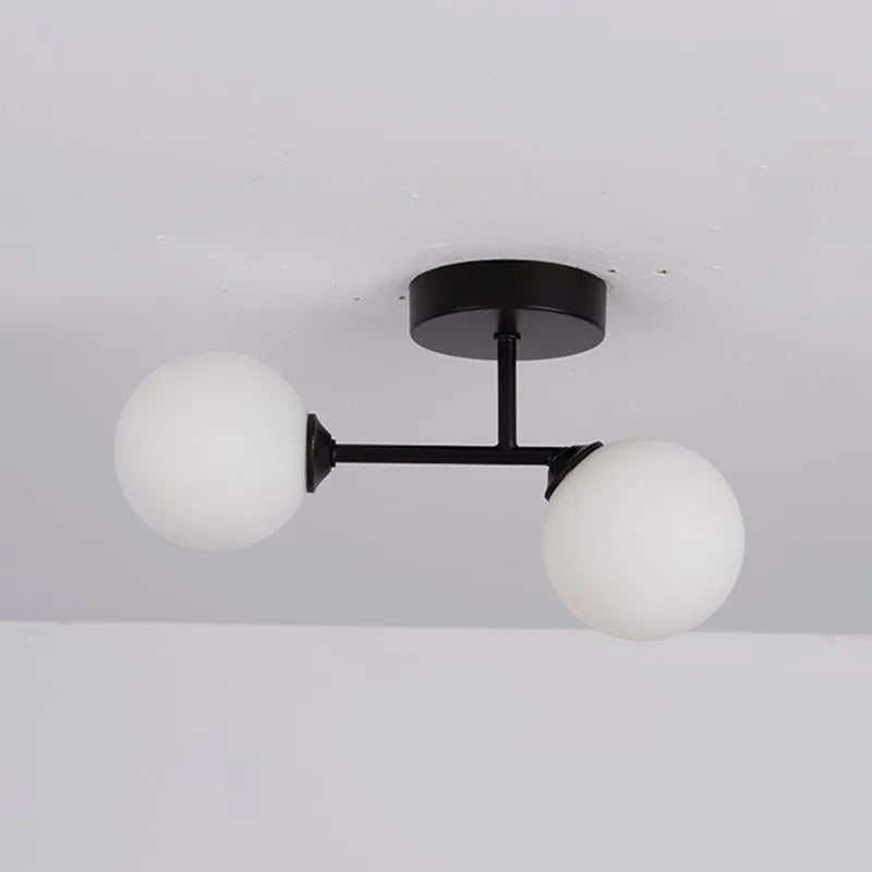Valentina Semi-Flush Mount Ceiling Light, 2 Color, 12"