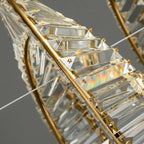 Kristy Modern Luxury Round Glass Chandelier