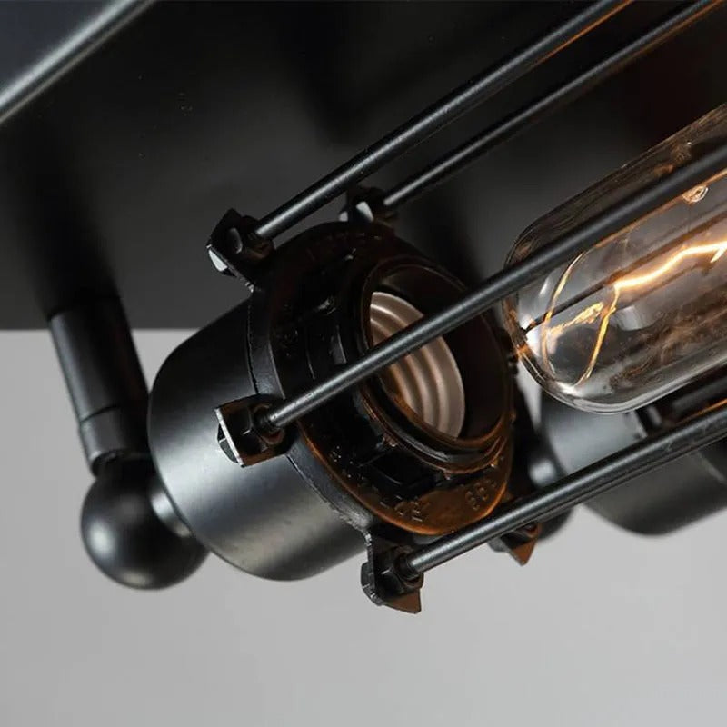 Epoch Vintage Tubed Flush Mount Ceiling Light Living Room