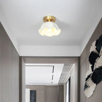 Arisha Retro Flush Mount Brass Ceiling Light