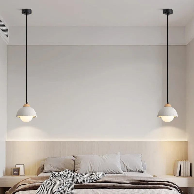 Muto Minimalism LED Modern Pendant Light Cement Bedroom Bedside Kitchen Island Living Room