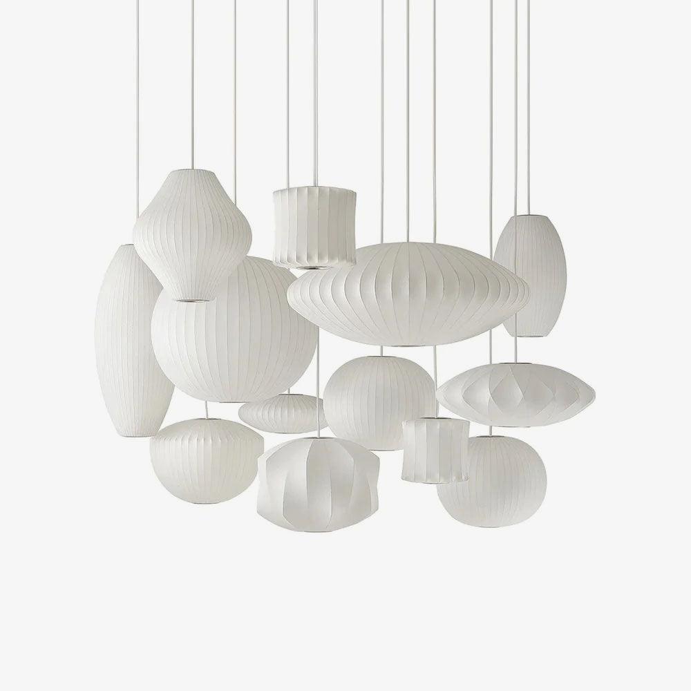 Ritta  Pendant Light Bubble Mulberry Silk